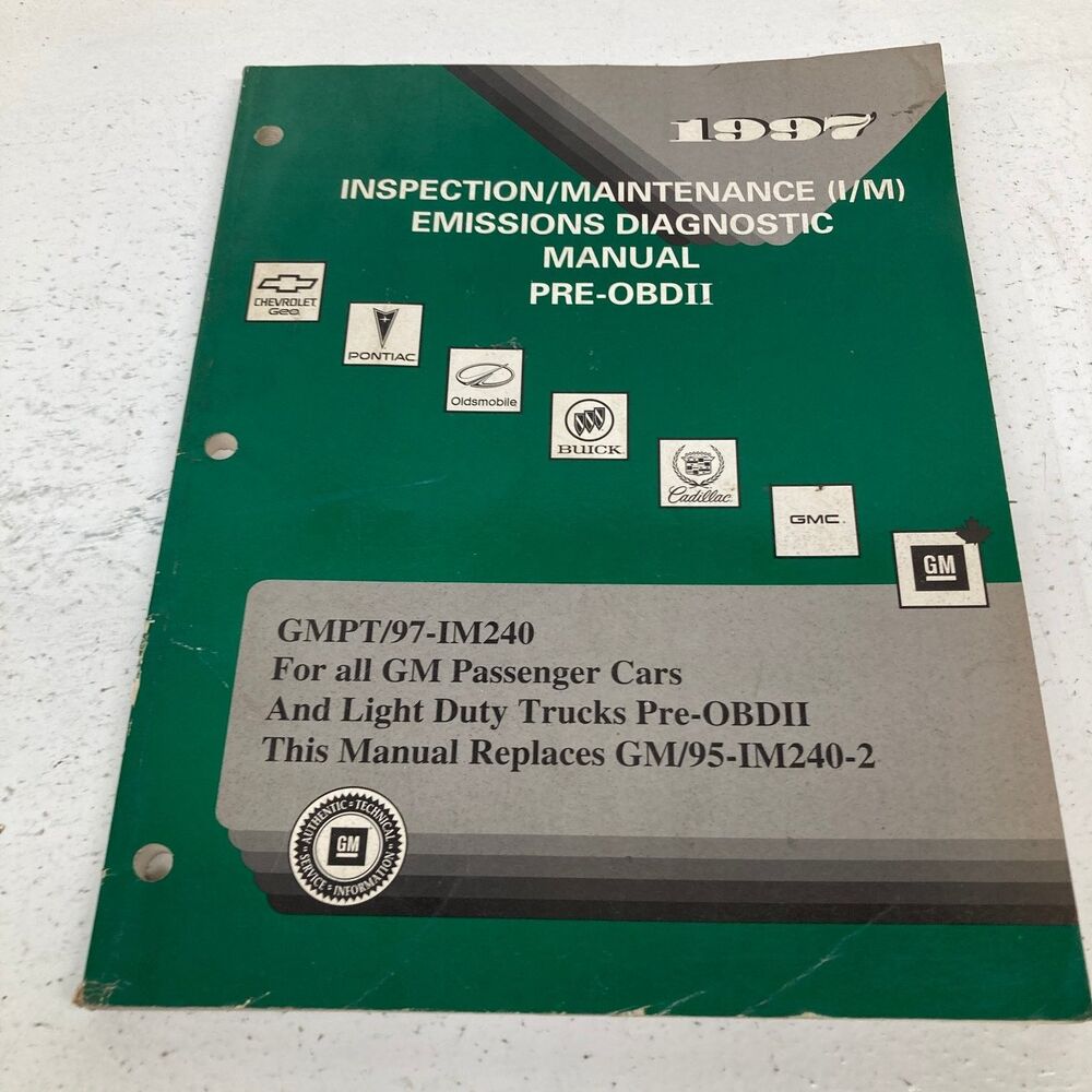 GM Emissions Diagnostic Manual Pre-OBDII 1997